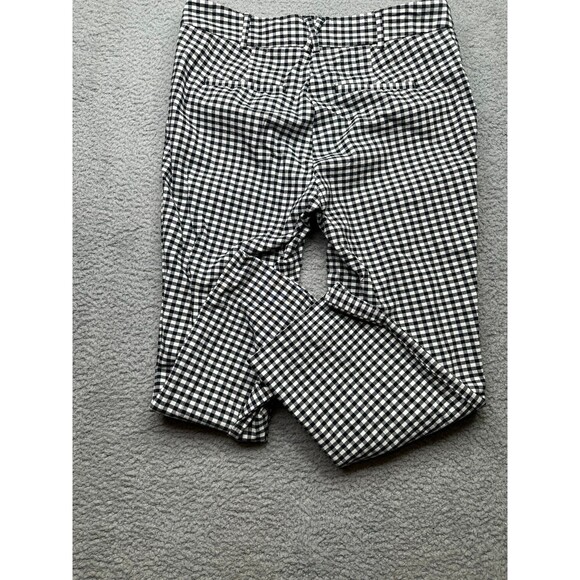 Anthropologie The Essential Crop Flare Black & White Gingham Check Pants...sz 8 - Picture 7 of 7
